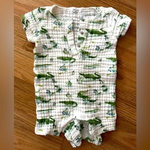 Angel Dear Alligator Romper